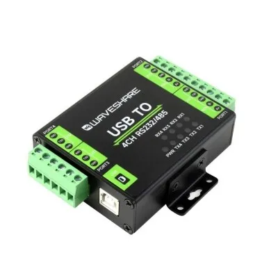 Endüstriyel İzoleli USB'den 4 Kanal RS232/485'e Dönüştürücü