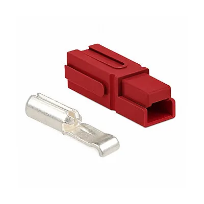 Tekli 75A 600V Anderson Power Akü Soketi - Kırmızı