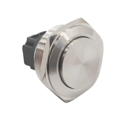WD28B-G1Z 28mm Çıkık Anahtarlı Metal Buton