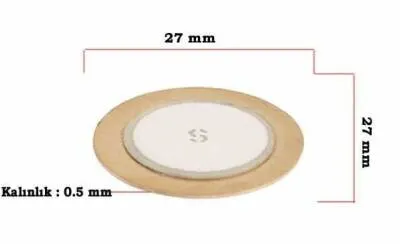 Piezo Disk Element- 27 mm Çap