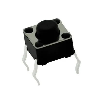 Tact Switch (Buton) 6x6 , 5mm - THT - 190gf ( 4 Bacaklı )