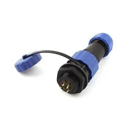SD16 5 Pin 16mm Su Geçirmez Konnektör Takımı - Panel Tipi
