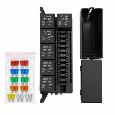 RB-R6F11 11-Yollu Otomotiv Röle ve Sigorta Kutusu - 6 Röle + 11 Sigorta Dahil