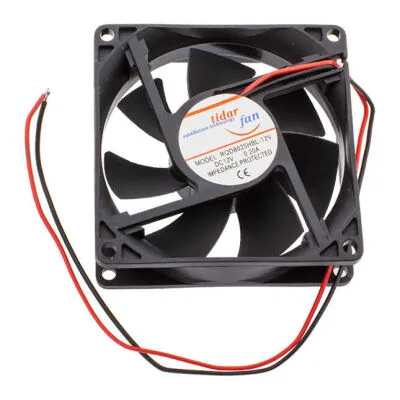 12V Aksiyel Fan - 80x80x25mm 0.2A 2.4W 3200rpm BB