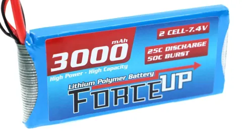 7.4V 2s Lipo Pil 3000mAh