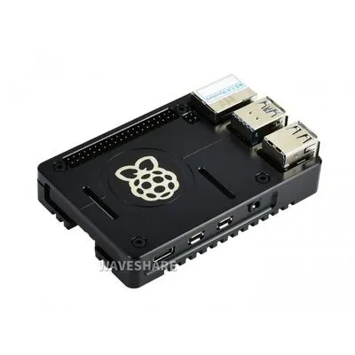 Raspberry Pi 4B için CNC Kesim Kasa - Alüminyum Muhafaza Kutusu  ( 17802 )