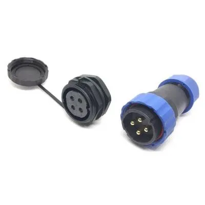SD28 4 Pin 28mm Su Geçirmez Konnektör Takımı - Panel Tipi