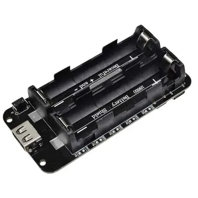 2'li 18650 Li-ion Pil Şarj- Deşarj Regülatör Kartı 3.3V-5V- V8 Micro USB