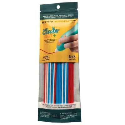 PLA Stars and Stripes Mixed Pack Filament (75 Ad, 3DS-ECO-MIX1-75, Start+