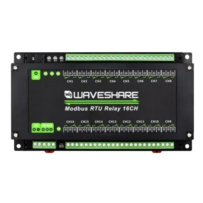 16 Kanallı Modbus RTU Ethernet Röle Modülü -  RS485 Arayüzü