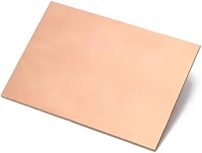 10x10 Bakır Plaket FR4 Deliksiz Pertinaks - TEK Taraflı, 1.6mm