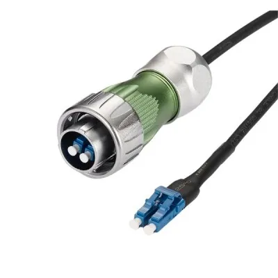 DH24-F0-LC-LC-3M-001 Su Geçirmez Fiber Optik Erkek Konnektör - 3M Kablo
