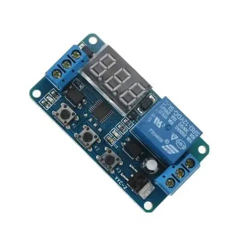 12V Zaman Ayarlı Göstergeli Tekli Röle Kartı