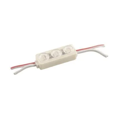3'lü Mercekli Mini Modül Led - Gün Işığı 12V 0.5W