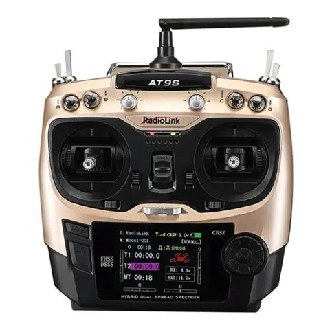 Radiolink AT9S Pro 2.4G 12 Kanal DSSS FHSS Kumanda ve 9 Kanal R9DS Alıcı
