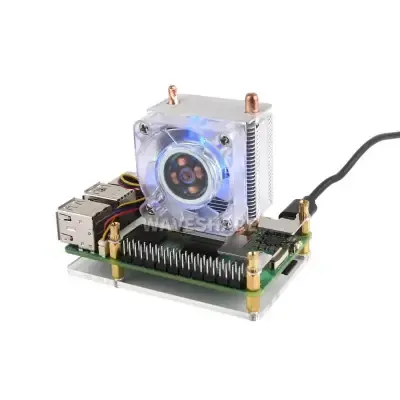 Raspberry Pi 5 için ICE Tower CPU Soğutma Fanı - 27033