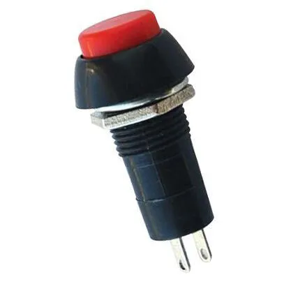 IC186 Plastik Yaylı Buton - Kırmızı