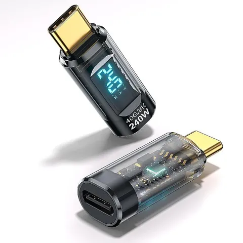 240W Type-C Dijital Güç Ölçer Adaptör