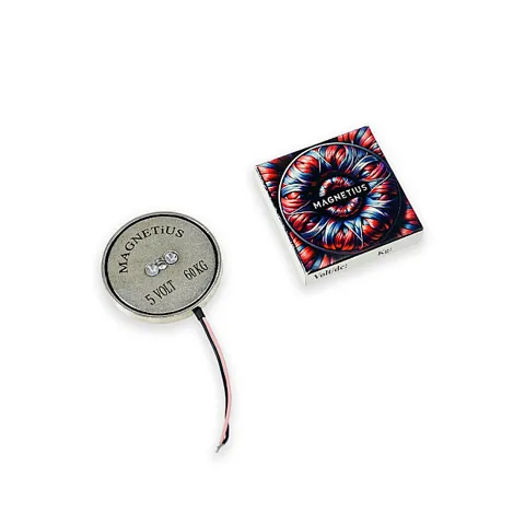 Magnetius 5V 60kg Elektromıknatıs - 50 mm çap