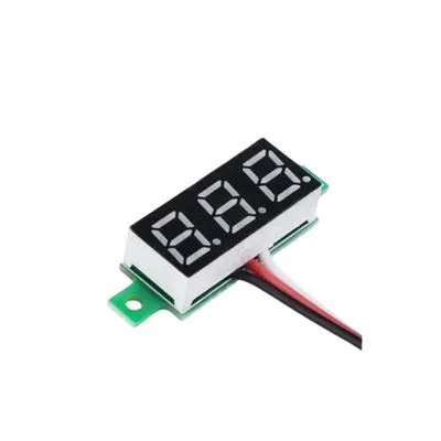 Dijital Mini Voltmetre DC 2.5-30V - Kırmızı
