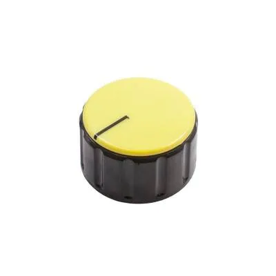 HT3000 37mm Üstten Sıkmalı Potansiyometre Düğmesi Siyah-Sarı
