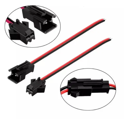 2 Pin JST-SM Kablo Dişi + Erkek