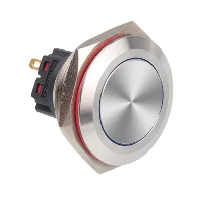 WD28B-P1 28mm Düz Yaylı Metal Buton