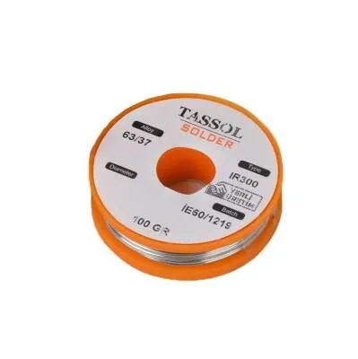 Tassol 1.2 mm 100gr Lehim Teli (%63 Kalay / %37 Kurşun)