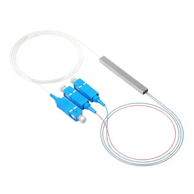 1/2 PLC SC/UPC Single Mode Fiber Optik Splitter - 1 Metre