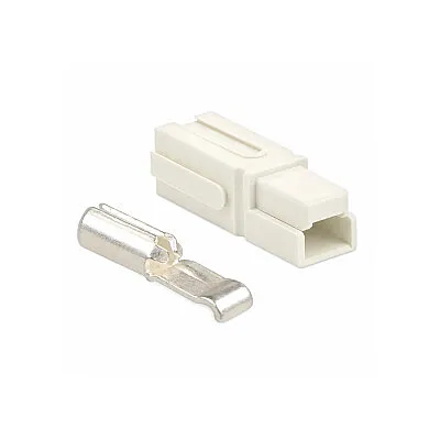 Tekli 30A 600V Anderson Power Akü Soketi - Beyaz