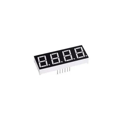 14mm 4′lü Ortak Katot Siyah Yüzey Display - Kırmızı