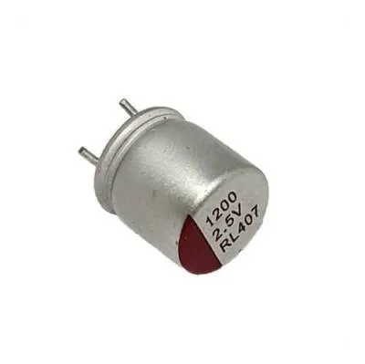 1200uF 2.5V Polimer Alüminyum Elektrolitik Kondansatör 6X8mm - Kısa Bacaklı