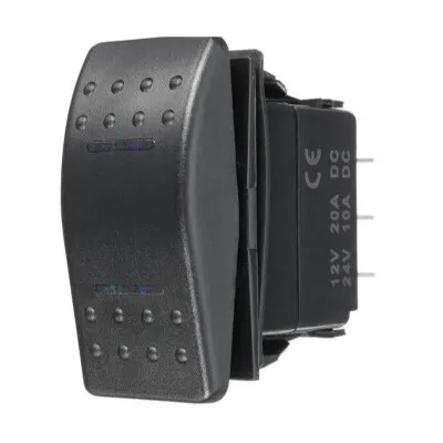 ON-OFF Mavi Işıklı Anahtar 5-Pin 12V-24V