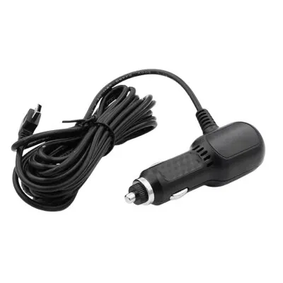 5V 2.4A Çift USB Araç Çakmaklık Şarj Cihazı 90C Mini USB Çıkışlı - 3.5m Kablo