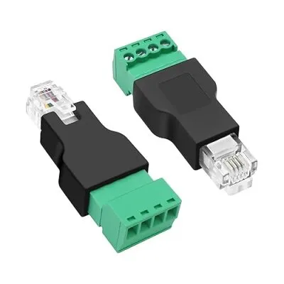 RJ11 6P4C Erkek - 4 Pin Vidalı Terminal Dönüştürücü Adaptör