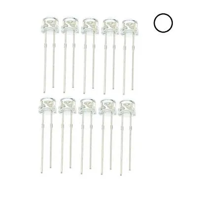 Beyaz Şeffaf Mantar Led (10 lu paket)