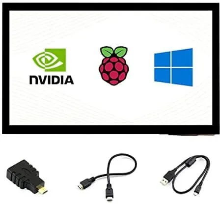Jetson Nano - PC için 10.1inç Kapasitif Dokunmatik LCD (E) Ekran Modülü - 1024×600 Piksel HDMI - IPS Tam Lamine Ekran