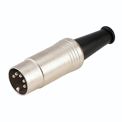 5 Pin Erkek Metal Midi DIN Konnektör