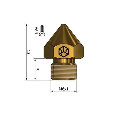 0.2mm CR10 CSA Nozzle - Ender 3 Serisi Uyumlu