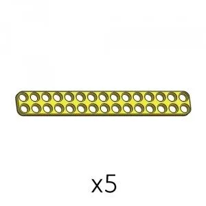 Plate (SPD-2b15(Y)) | Robotis DREAM Uyumlu Plaka - Sarı | 5 Adet