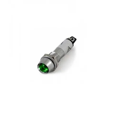 IC-225 Sinyal Lambası 8mm Metal 220V - Yeşil