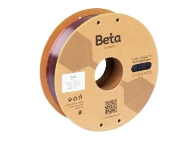 Beta PLA-Magic Silk 1.75mm Filament - 1kg,  Black Red