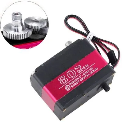 DSServo RDS5180 80kg Yüksek Torklu IP66 Su Geçirmez Dijital Servo Motor - 180°