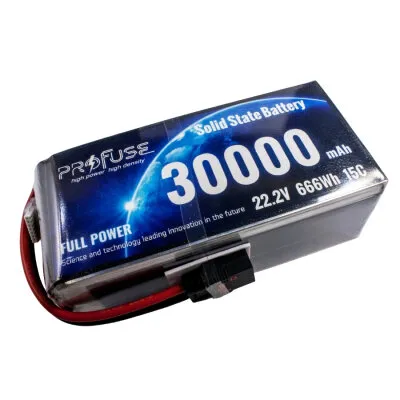 22,2V 6S 30000mAh 15C Solid State Lipo Batarya