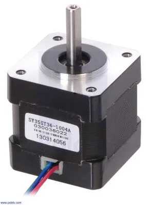 NEMA 14 Bipolar Step Motor: 200 Adım, 35 × 36mm, 2.7V, 1A/Faz, PL-1209
