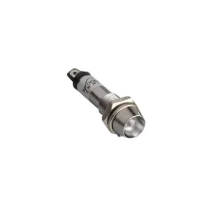 8mm 220V Metal Sinyal Lambası - Beyaz