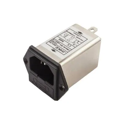 EMI Filtre 6A Erkek Power Soketi - Sigorta Yuvalı