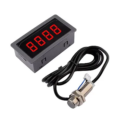 DC 8-24V 10-9999RPM Takometre / Devir Hız Ölçer + NJK-5002C NPN NO Proximity Hall Sensörü
