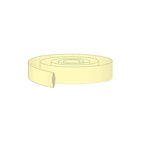27mm PVC Heat Shrink Şeffaf Sarı - 10 Metre