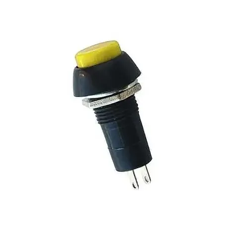 IC191 Plastik Basmalı Buton PBS-11B Anlık Sarı